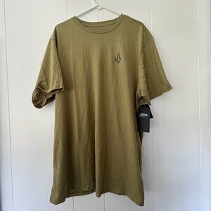 NWT- Mens Army Green Volcom V.Co.Tech T-Shirt XXL